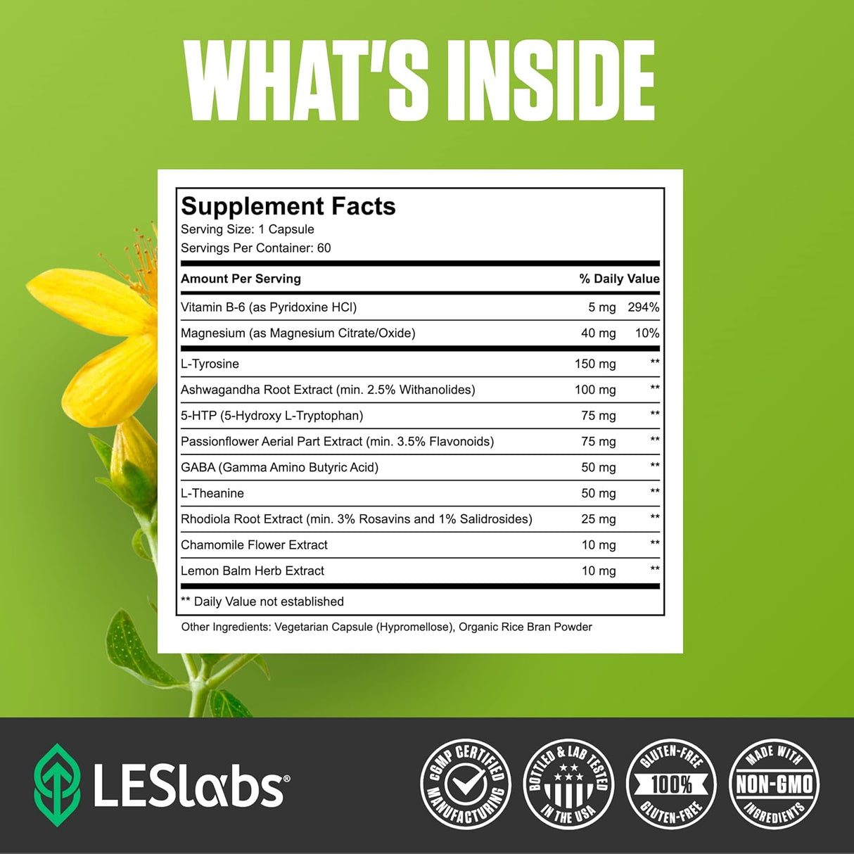 Suplemento Mejora el estado de ánimo alivio del estrés