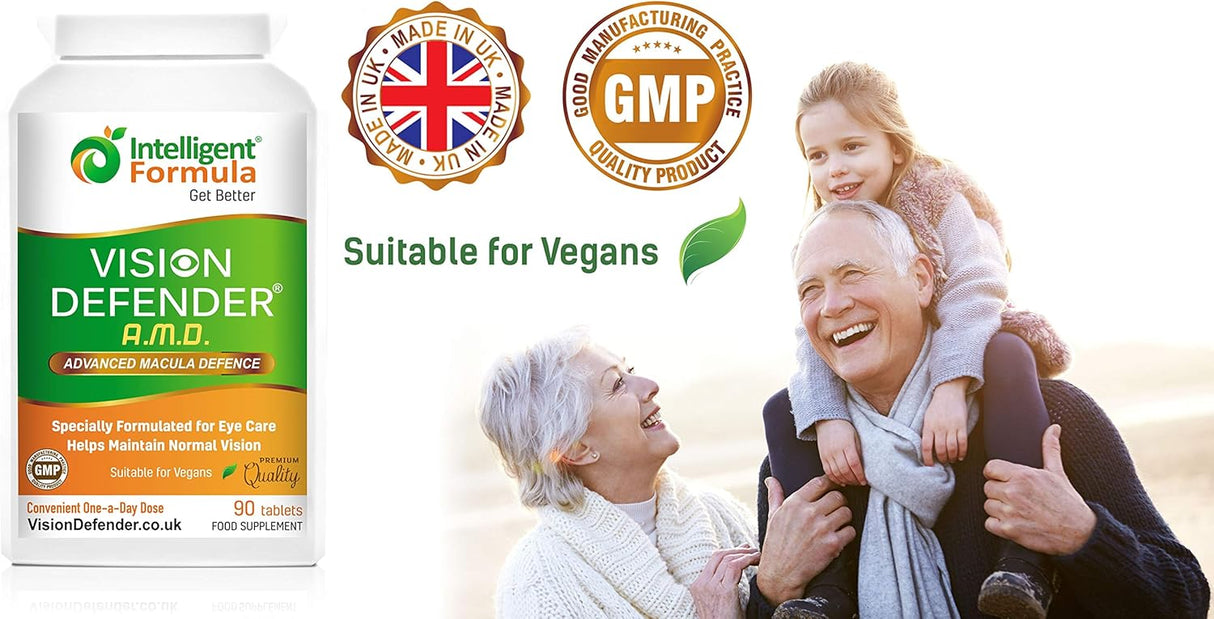 Suplemento AREDS2 VISION DEFENDER AMD luteína zeaxantina 90u