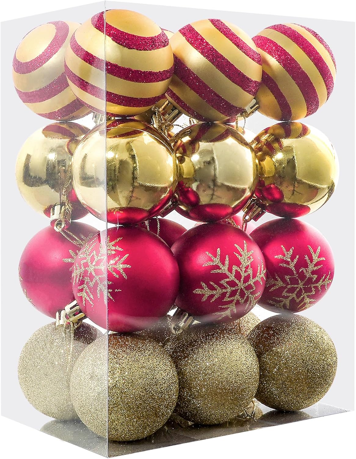 24pcs Bolas de Navidad 2.4 Adorno para Árbol de Navidad