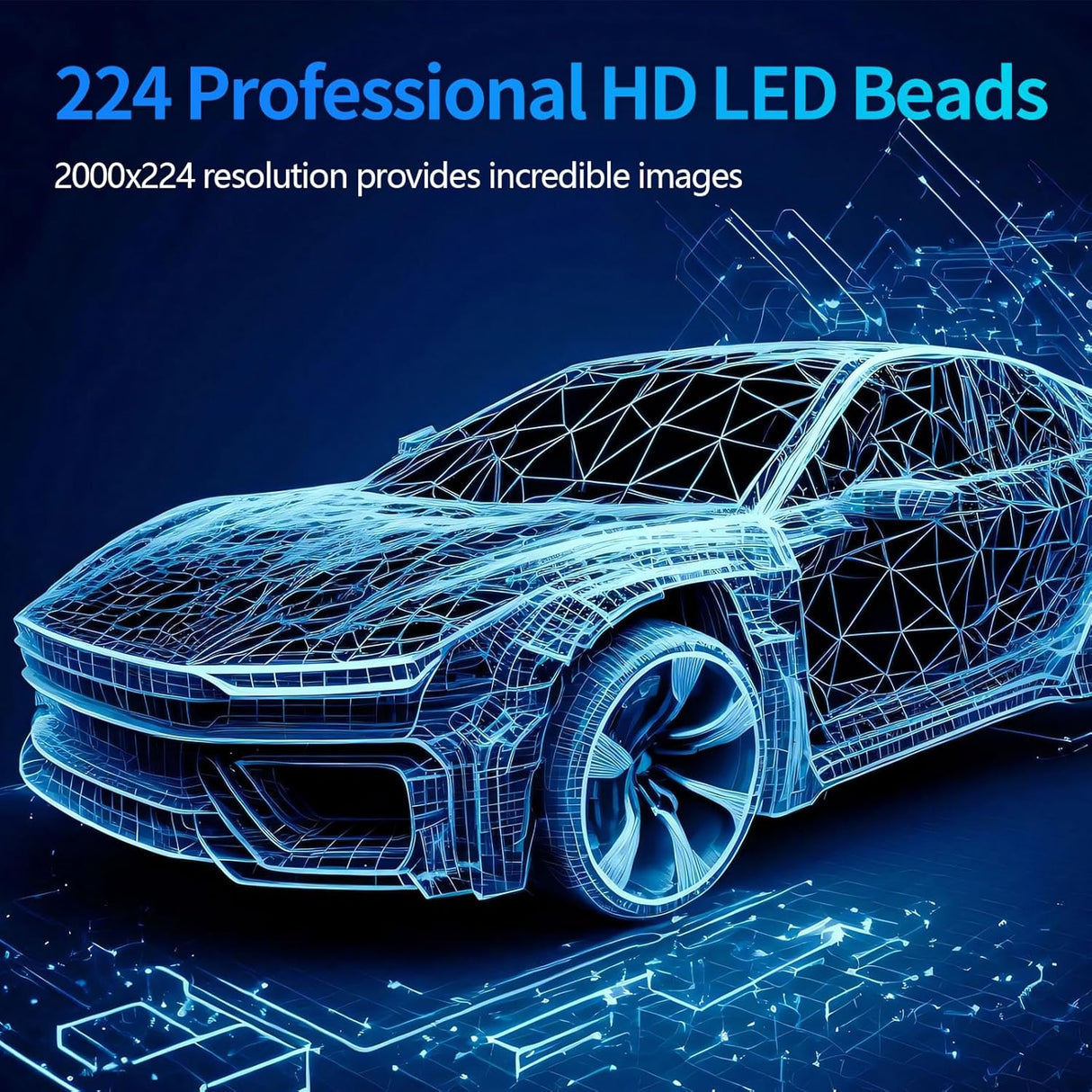 Ventilador Holográfico 3D, 16.5in, Proyector LED 224, Modelo 3D