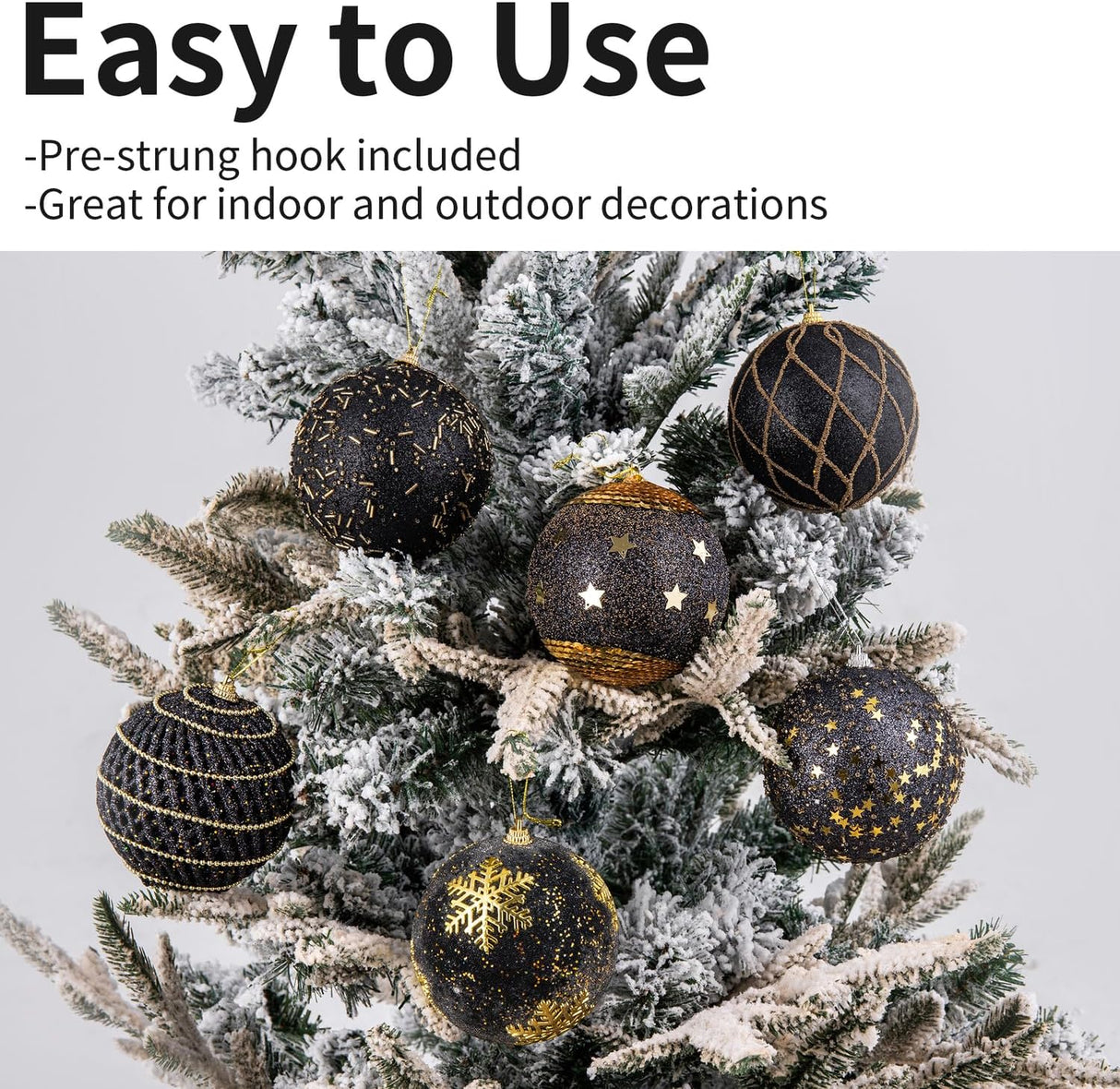 Adornos Navideños LANGXUN 6pcs 4 Shatter-proof, 2023 Decoración