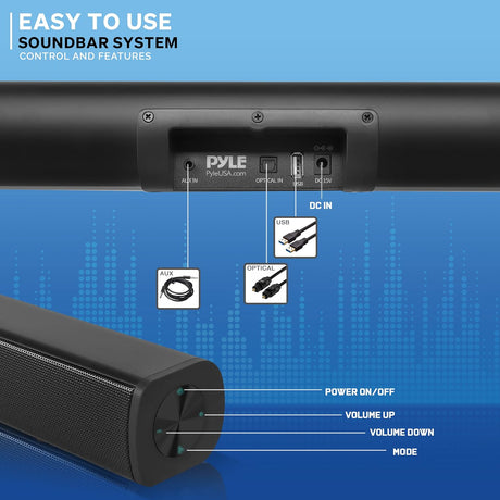 Barra de sonido PYLE-HOME PSBV110B