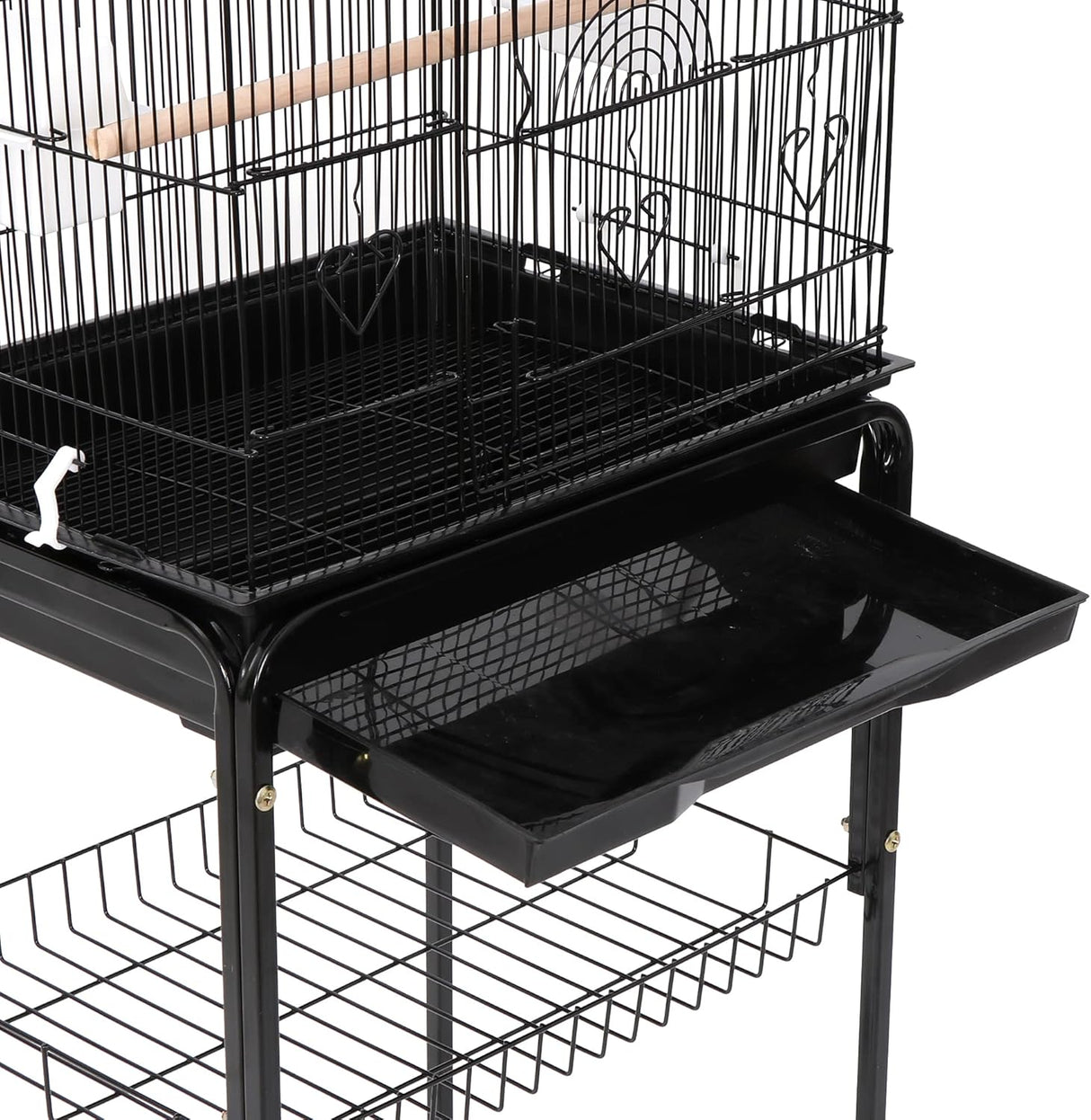 Jaula para pájaros de 59.3 pulgadas jaula de loro de hierro