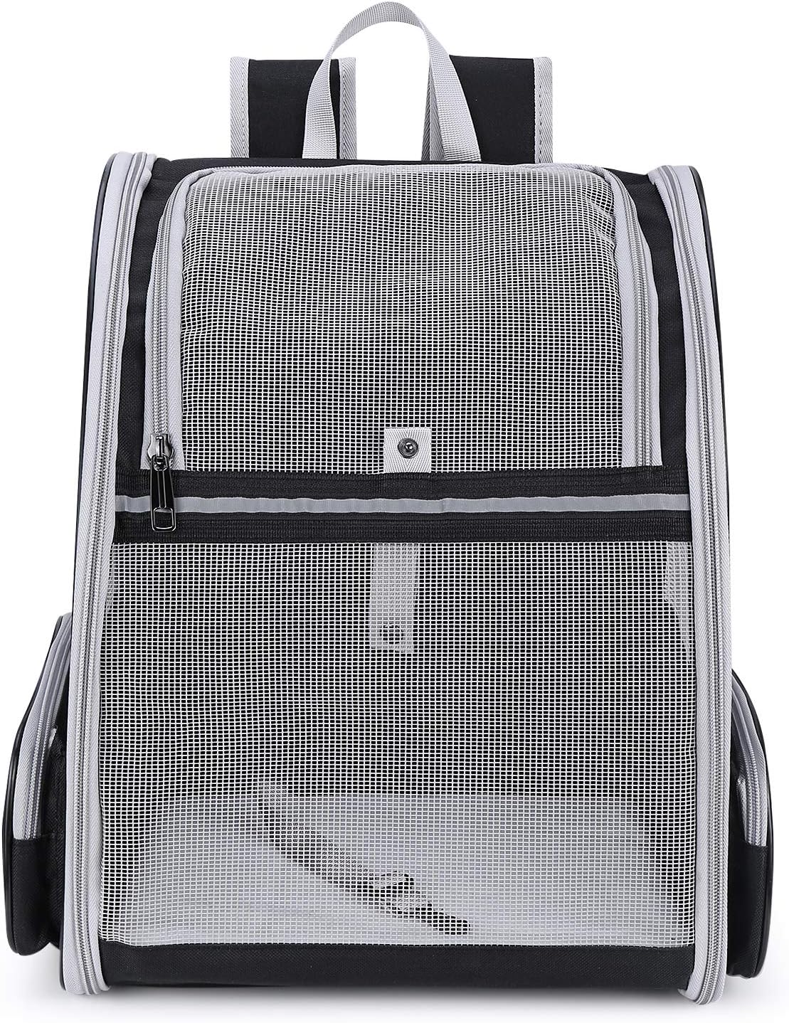 Mochila para mascotas para gatos malla totalmente ventilada