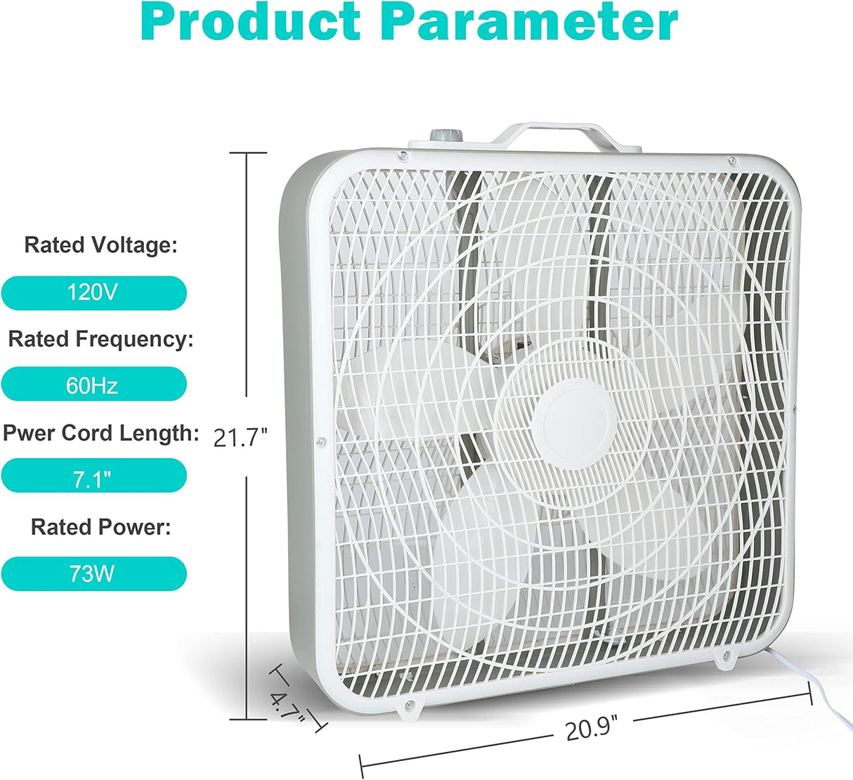 Ventilador de Piso Simple Deluxe 20, 3 Velocidades, Modelo 20BF