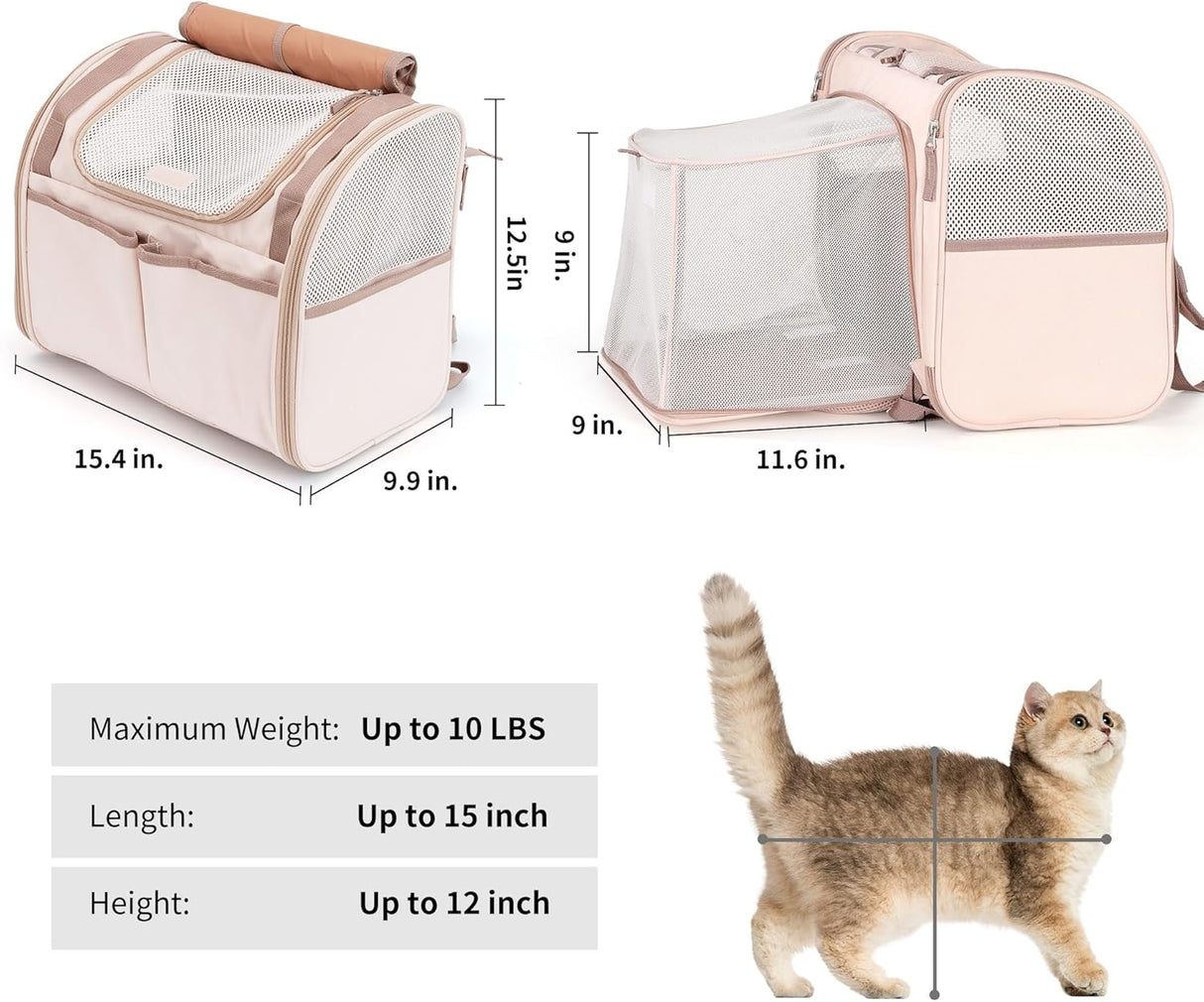 Transportadora Expandible para Gatos FUKUMARU, Aprobada Aerolíneas