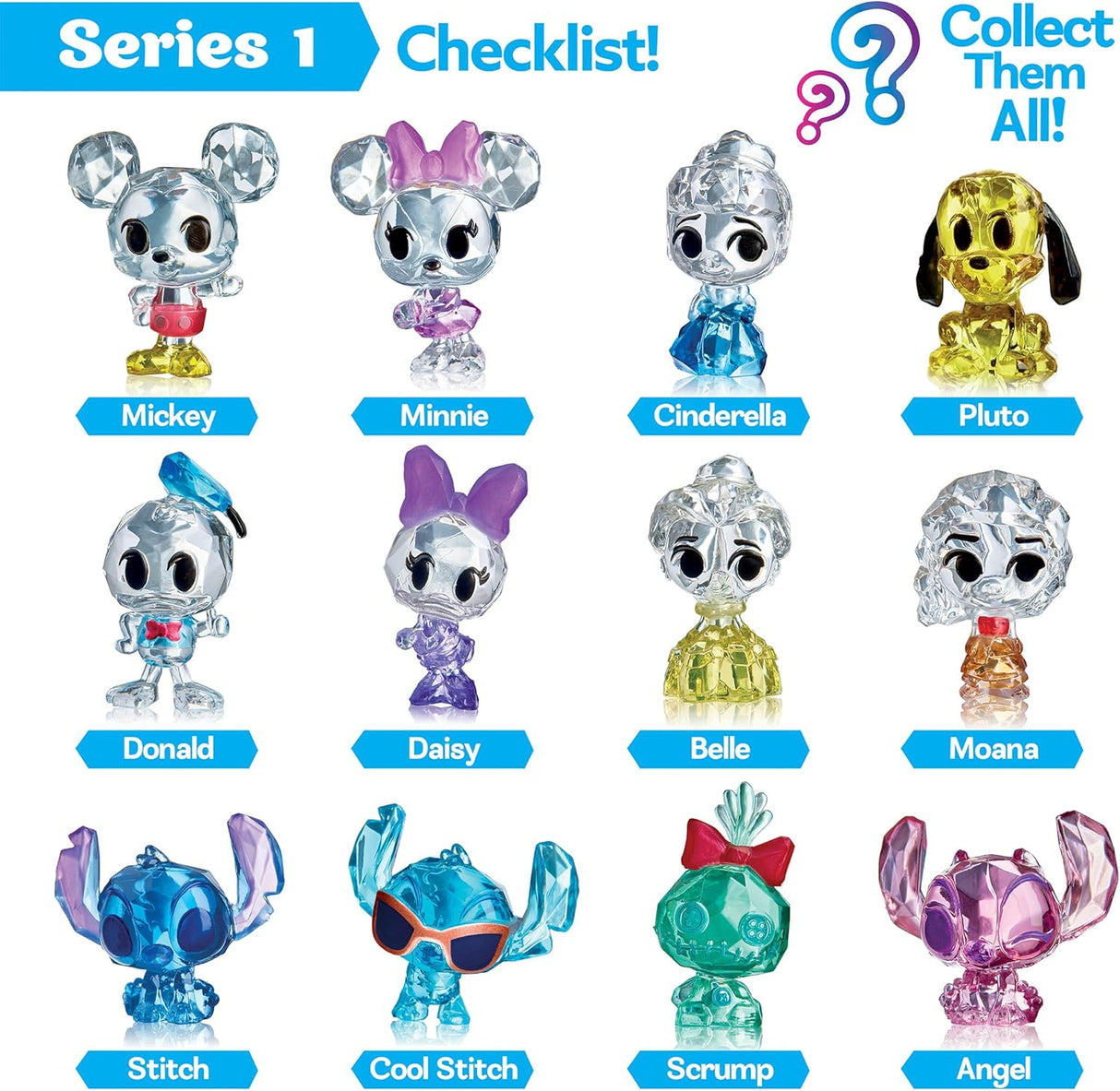 Figuras de Cristal Mini Cra-Z-Art, Sorpresa Disney Serie 1