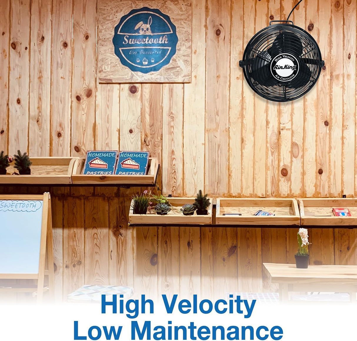 Ventilador de Pared Multi-Montaje Air King 9312 de Acero