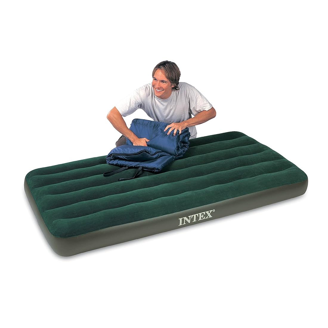 Kit de cama de aire Intex Prestige Downy con bomba  batería