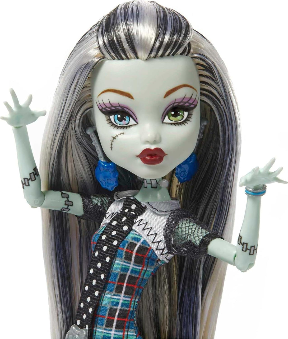 Muñeca Frankie Stein Monster High, moda original, accesorios, 10.5