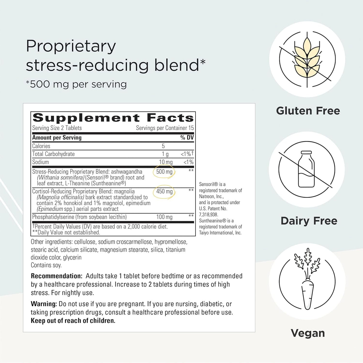 Suplementos Alimenticios Regulador de cortisol estabilizador