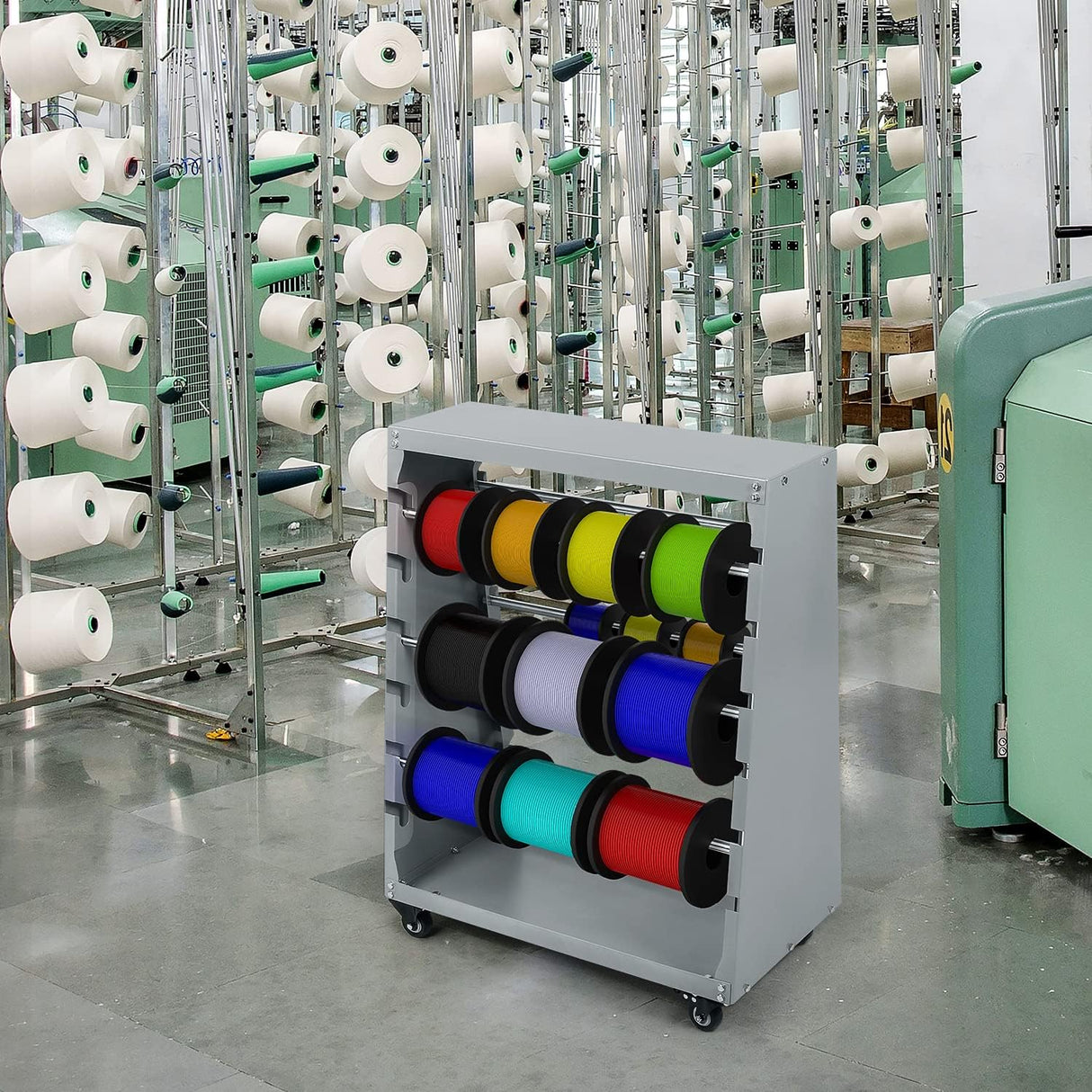 Carro de Almacenamiento de Cable uyoyous, 300lbs, 6 Varillas