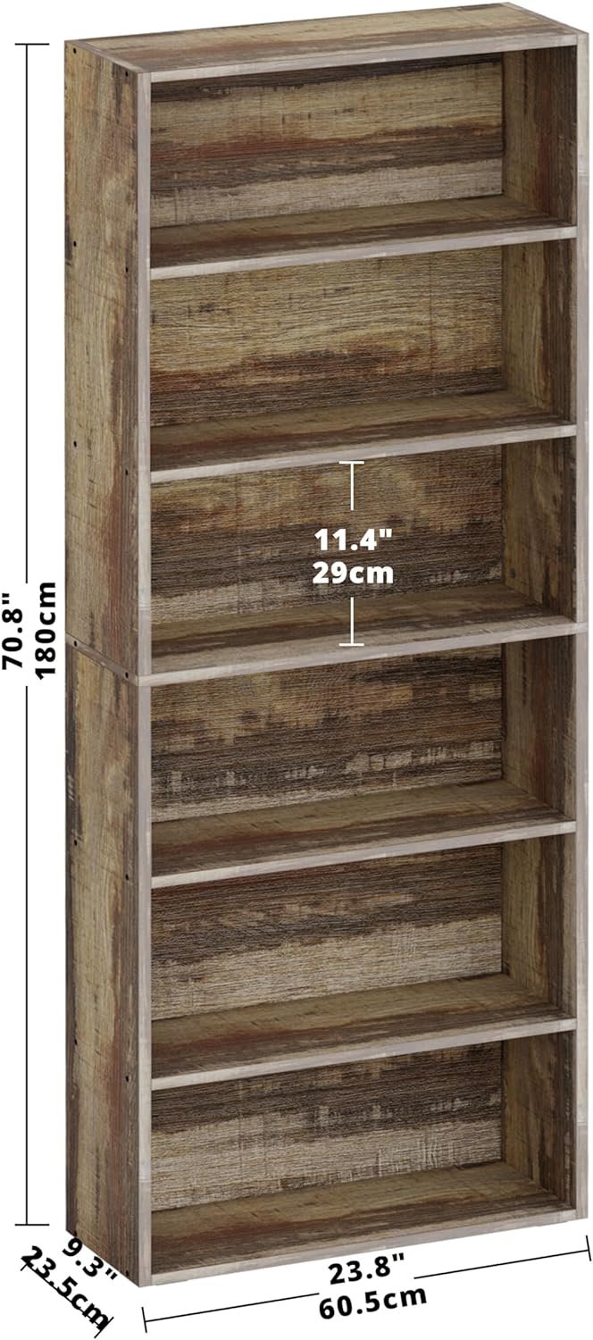 Estantería IRONCK 6 niveles, 70 para oficina y hogar