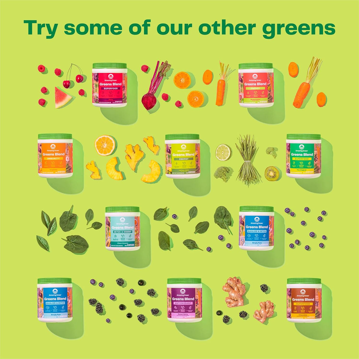 Suplemento Superfood para apoyo inmunológico Super Greens