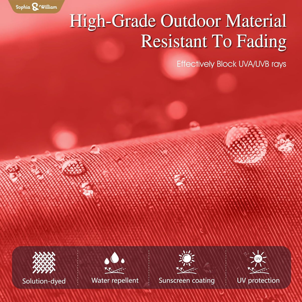 Sombrilla Patio Doble Cara Sophia & William 13ft UV 99% Resistente