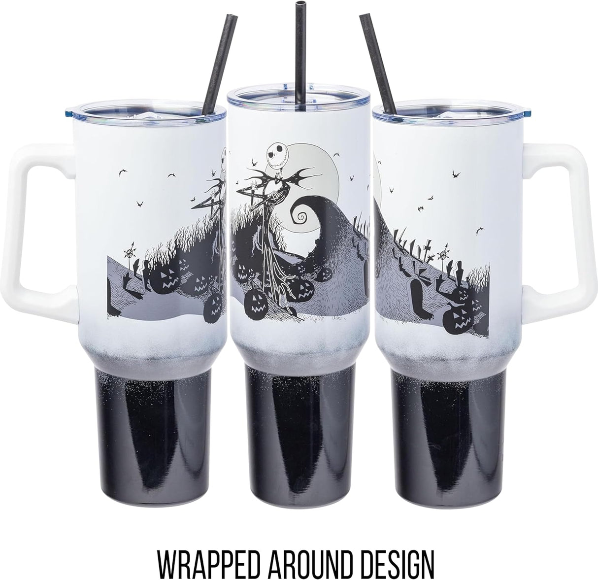 Taza de Acero Inoxidable Jack Skellington de Silver Buffalo 40 oz