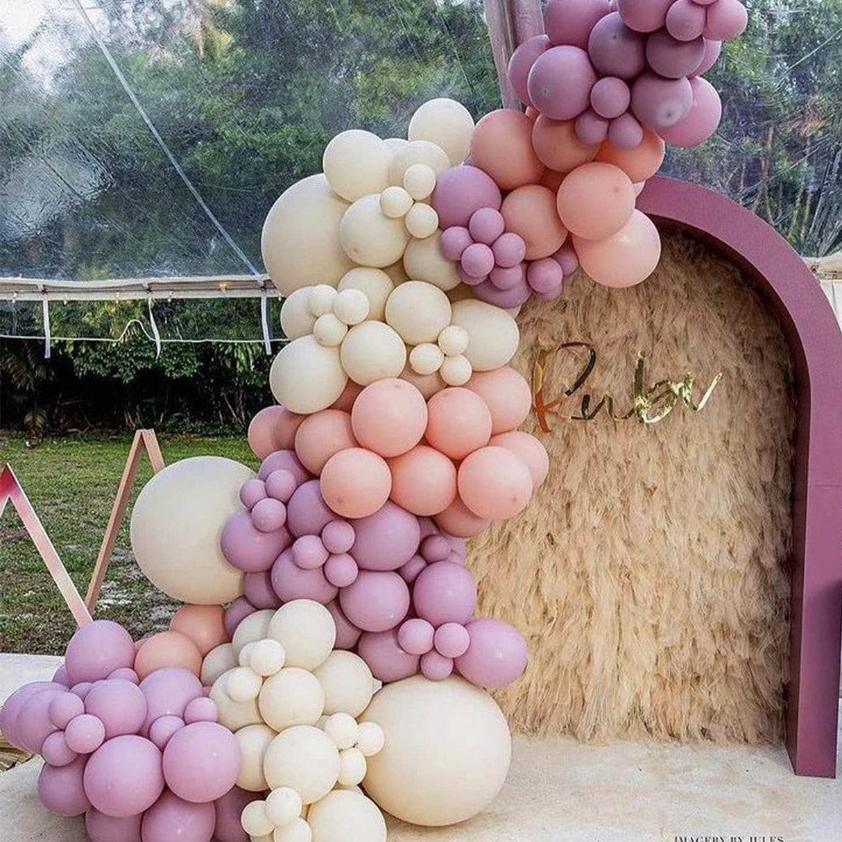 Kit de 100 globos de arena blanca con arco de guirnalda de 18/12/10/5 pulgadas, globos de látex blanco mate, globos de fiesta para baby shower, boda, decoración de fiesta de feliz cumpleaños