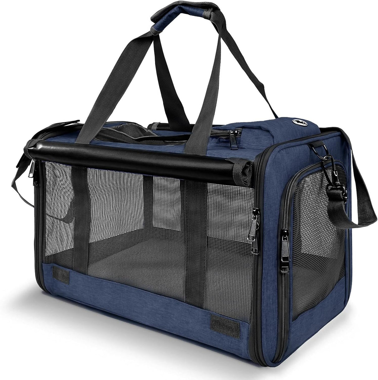 Transportadora Suave para Gato Grande 15 lbs+ - Comoda y Ventilada