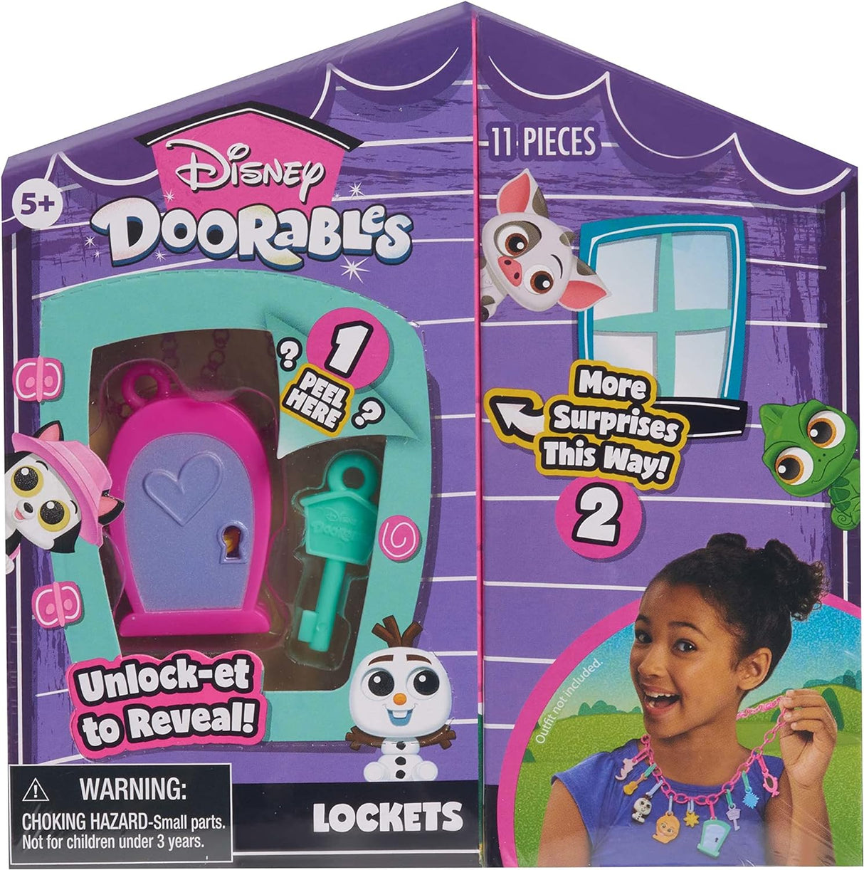 Colgantes Disney Doorables, Amuletos de Personajes, Juguetes