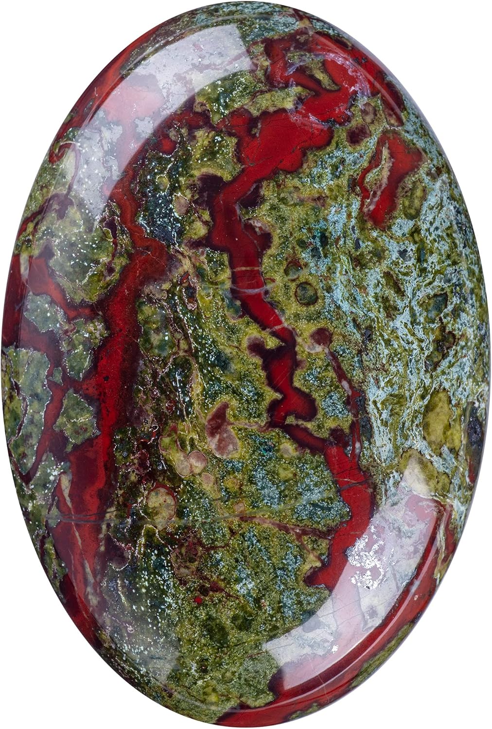 Piedra de Palma de Sangre de Dragón - Cristal de Sanación Ovalado