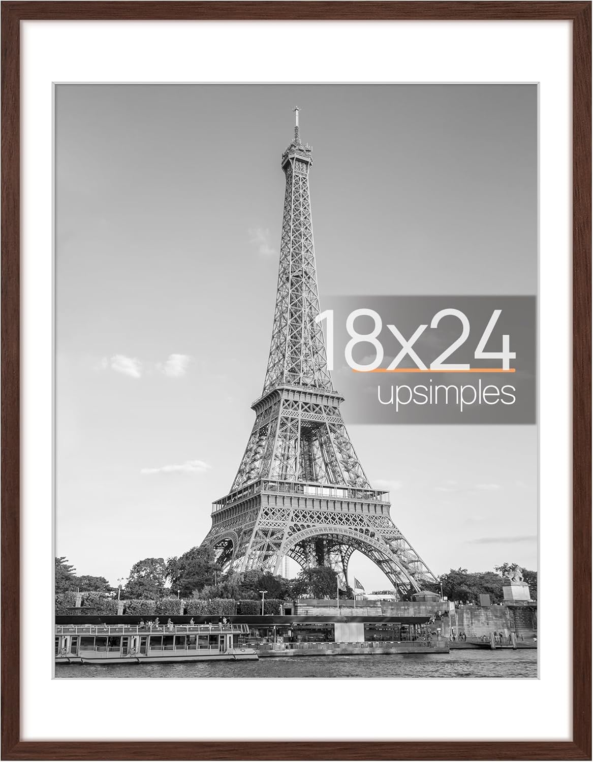 Marco de fotos 18x24, exhibe 16x20 con o sin paspartú