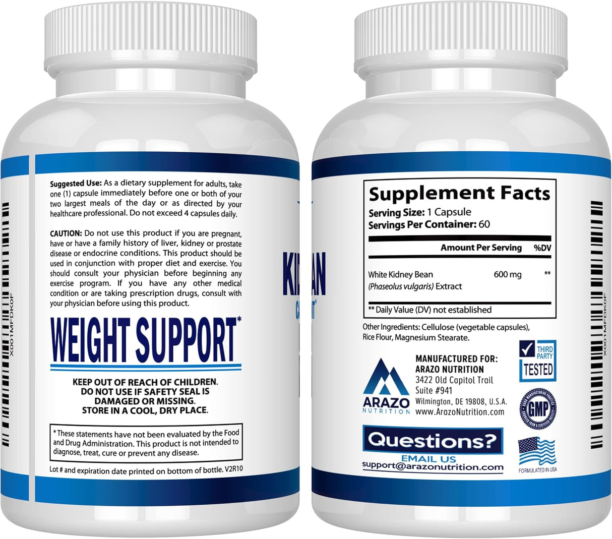 Suplemento Extracto de frijol blanco 100 % puro 60 unidades