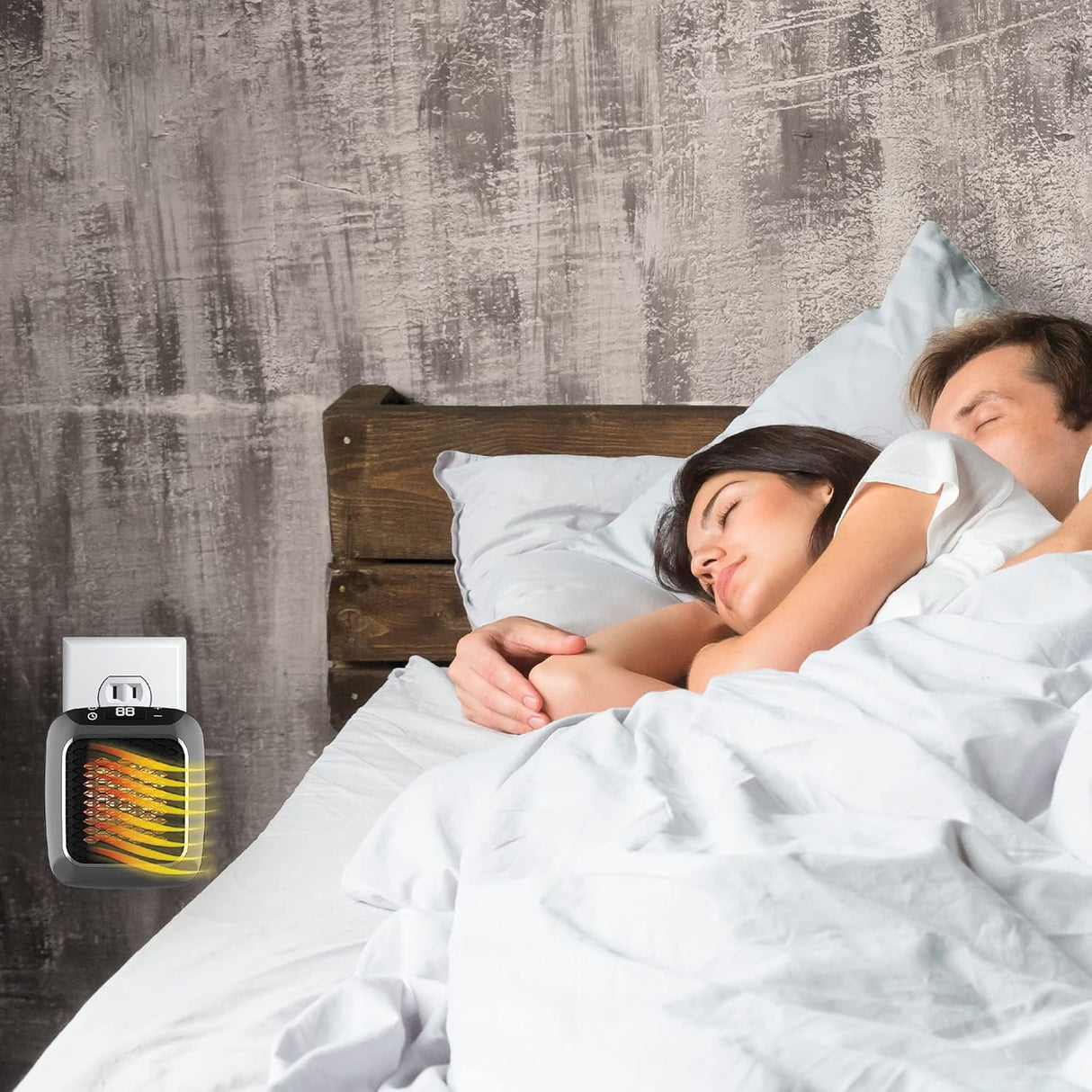 Calentador de pared Turbo de 800 W que ahorra espacio