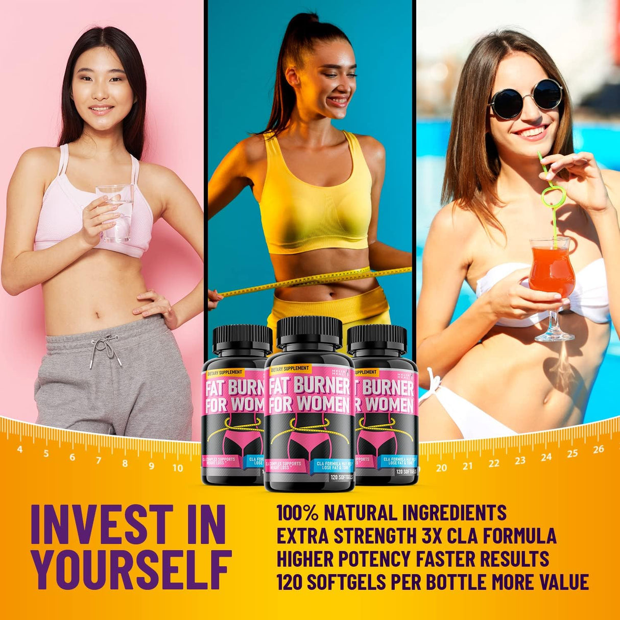 Quemador de grasa del vientre para mujeres Helix Heal