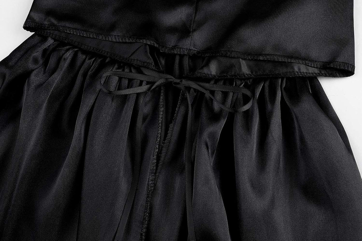 Disfraces de Capa de terciopelo con capucha negro talla S