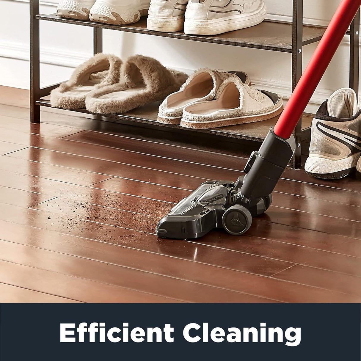 Aspiradora inalámbrica alta eficiencia de madera luces LED