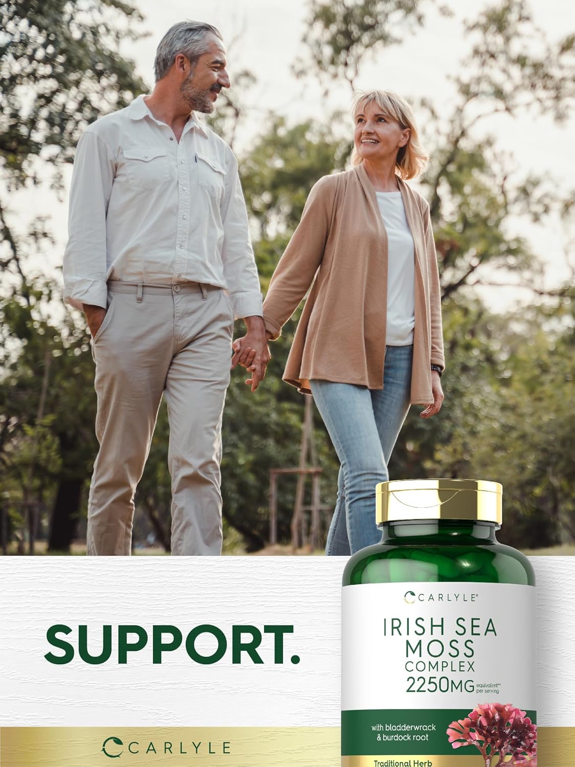 Carlyle Cápsulas Irish Sea Moss 2250mg 150u Non-GMO