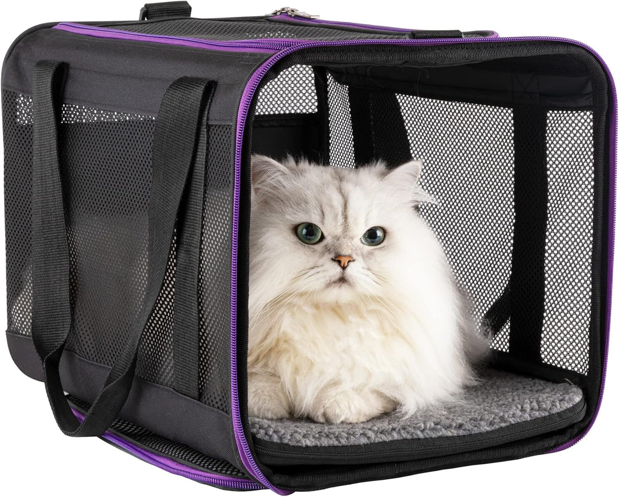 Transportín Petisfam para gatos y perros pequeños, fácil uso