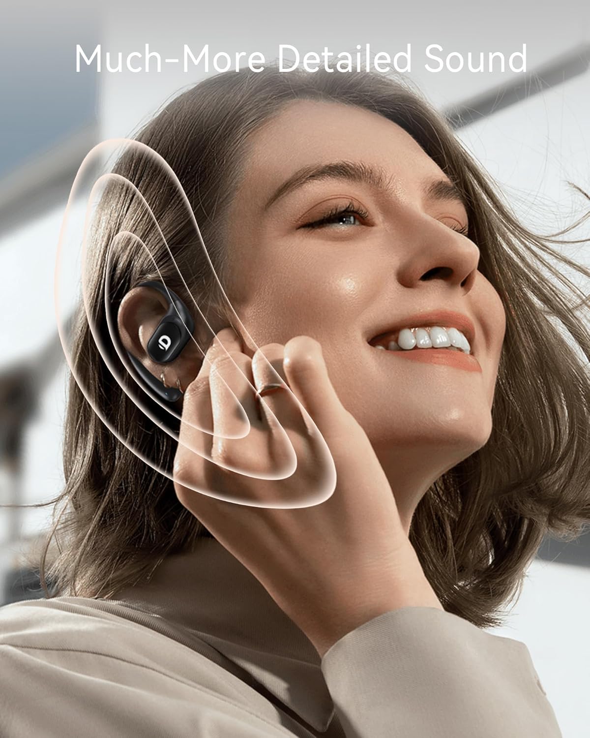 Auriculares Inalámbricos Abiertos con Control Táctil y Cancelación