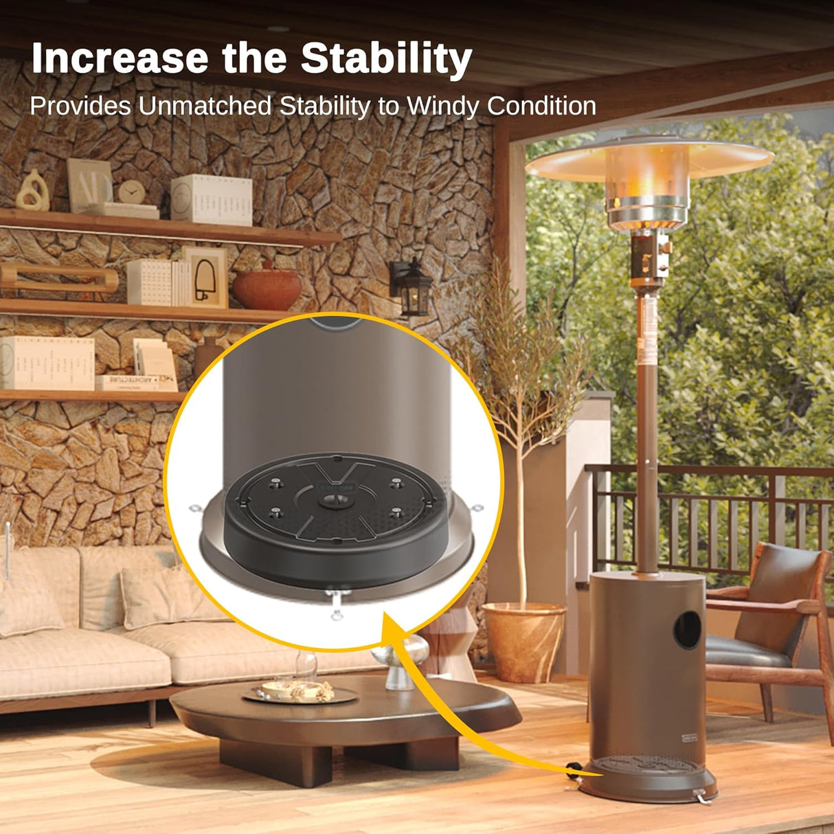 Calentador de patio caja de arena capacidad de 26.45 libras