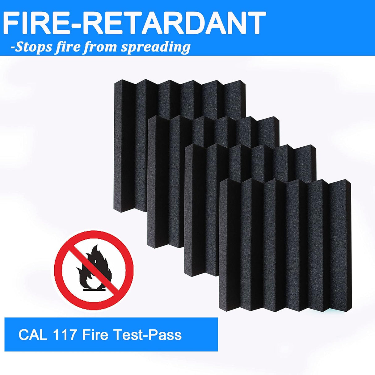 Paneles Acústicos, 24 Piezas, 2 x 12, Aislantes de Sonido