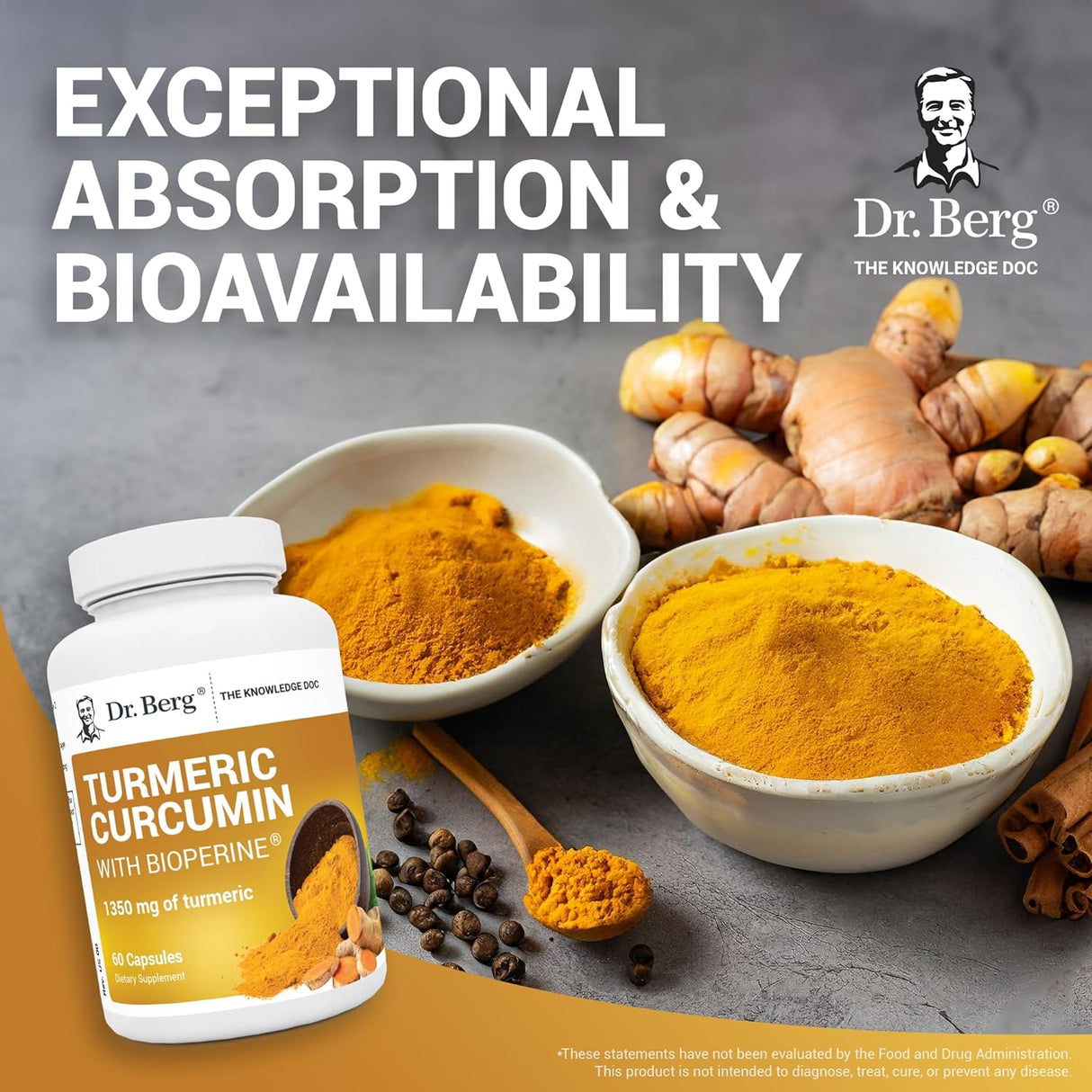 Suplemento de Curcumina y Bioperina 95% Curcuminoides