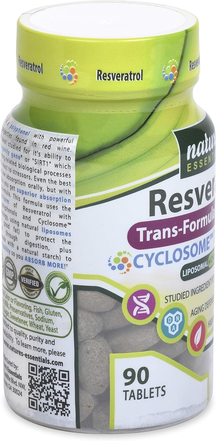 Suplemento Resveratrol liposomal 500 mg Trans-resveratrol