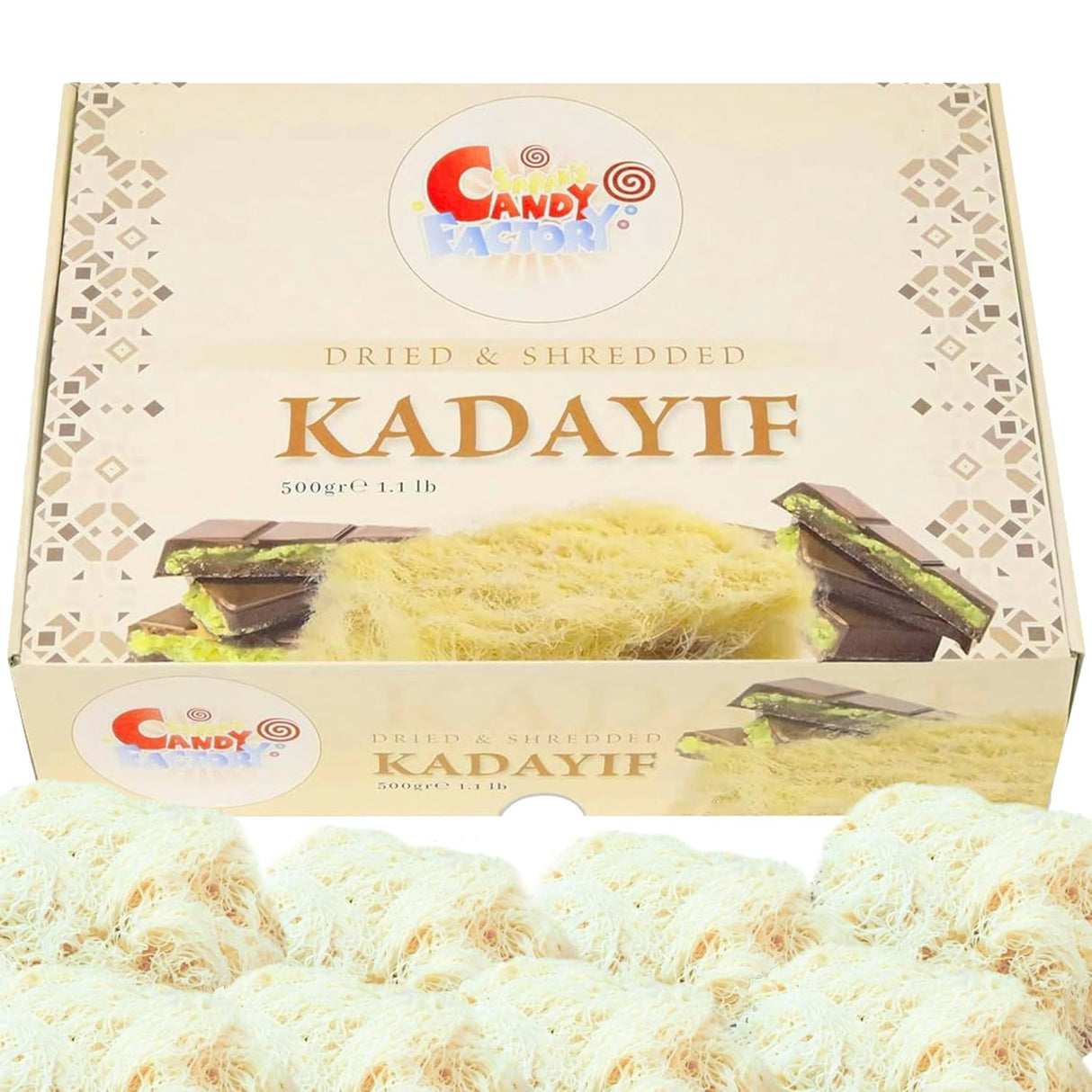 Kadayif Relleno Premium 500gr - Sarah's Candy Factory