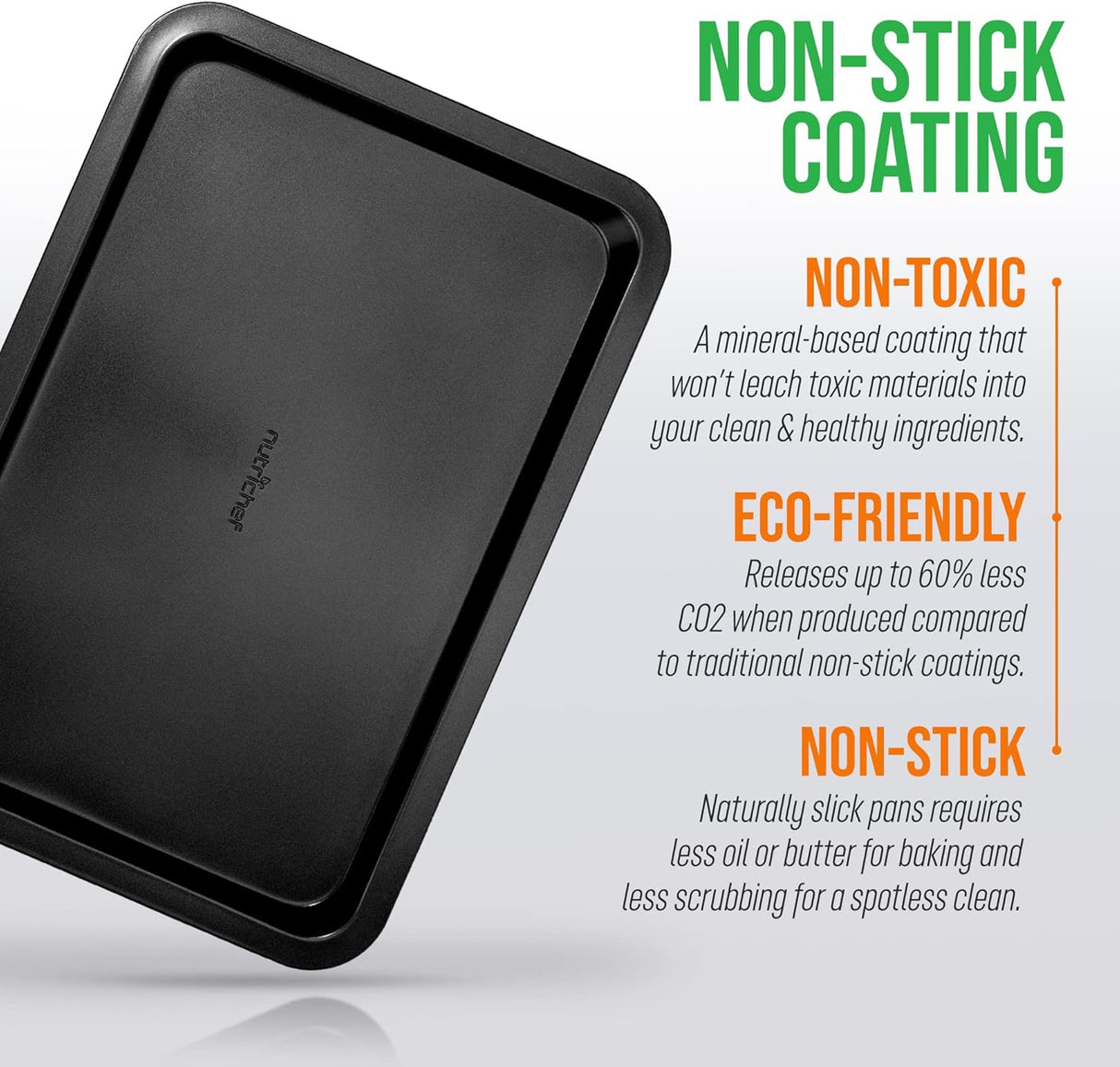 Hoja de galletas antiadherente de 15 pulgadas NutriChef