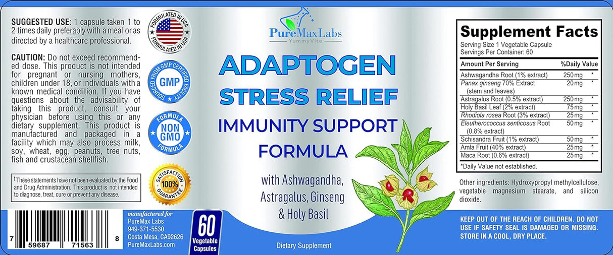 Adaptogen Fórmula de apoyo inmunológico para aliviar estrés