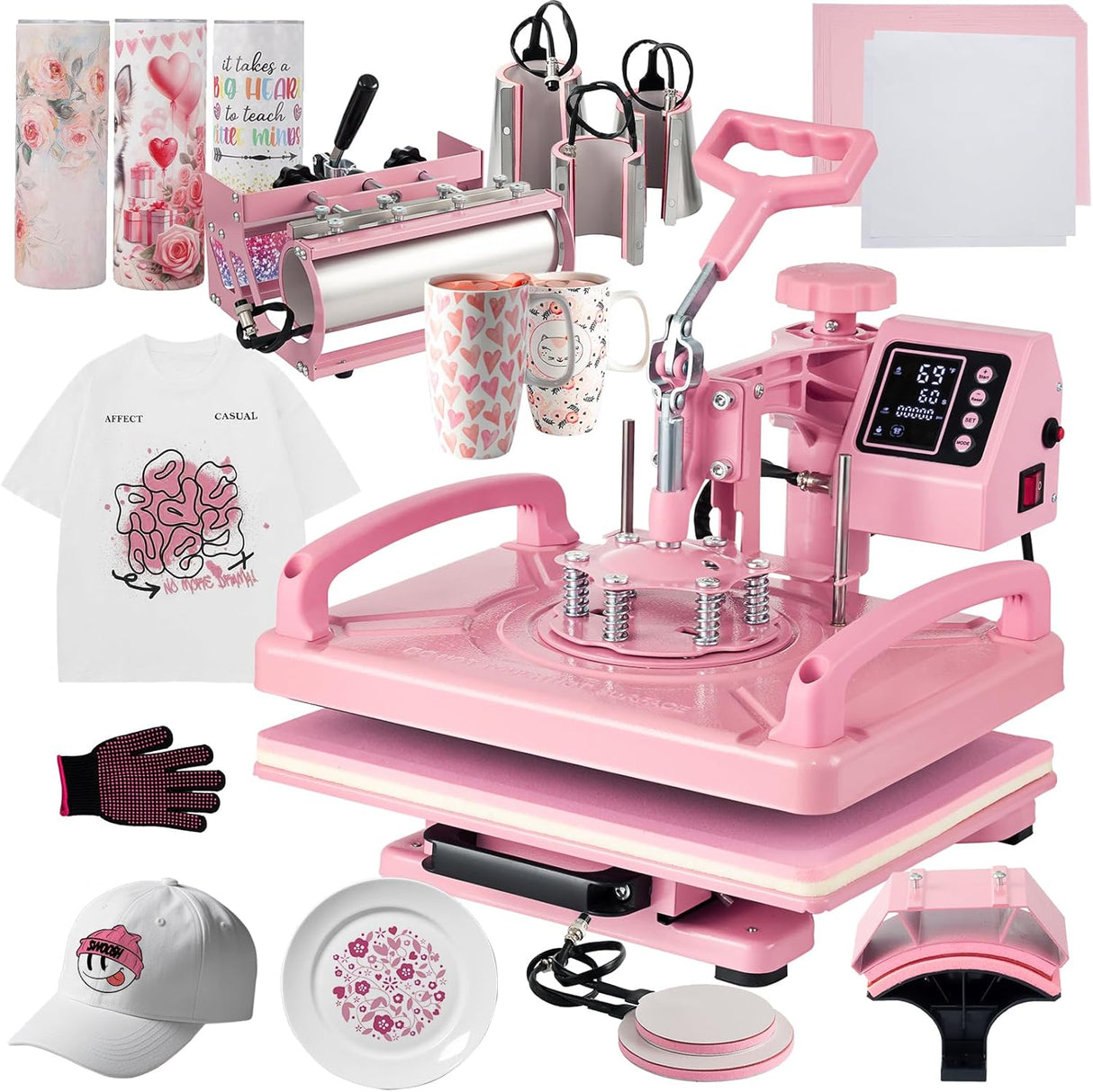 Máquina de Transferencia de Calor 8 en 1 para Sublimación