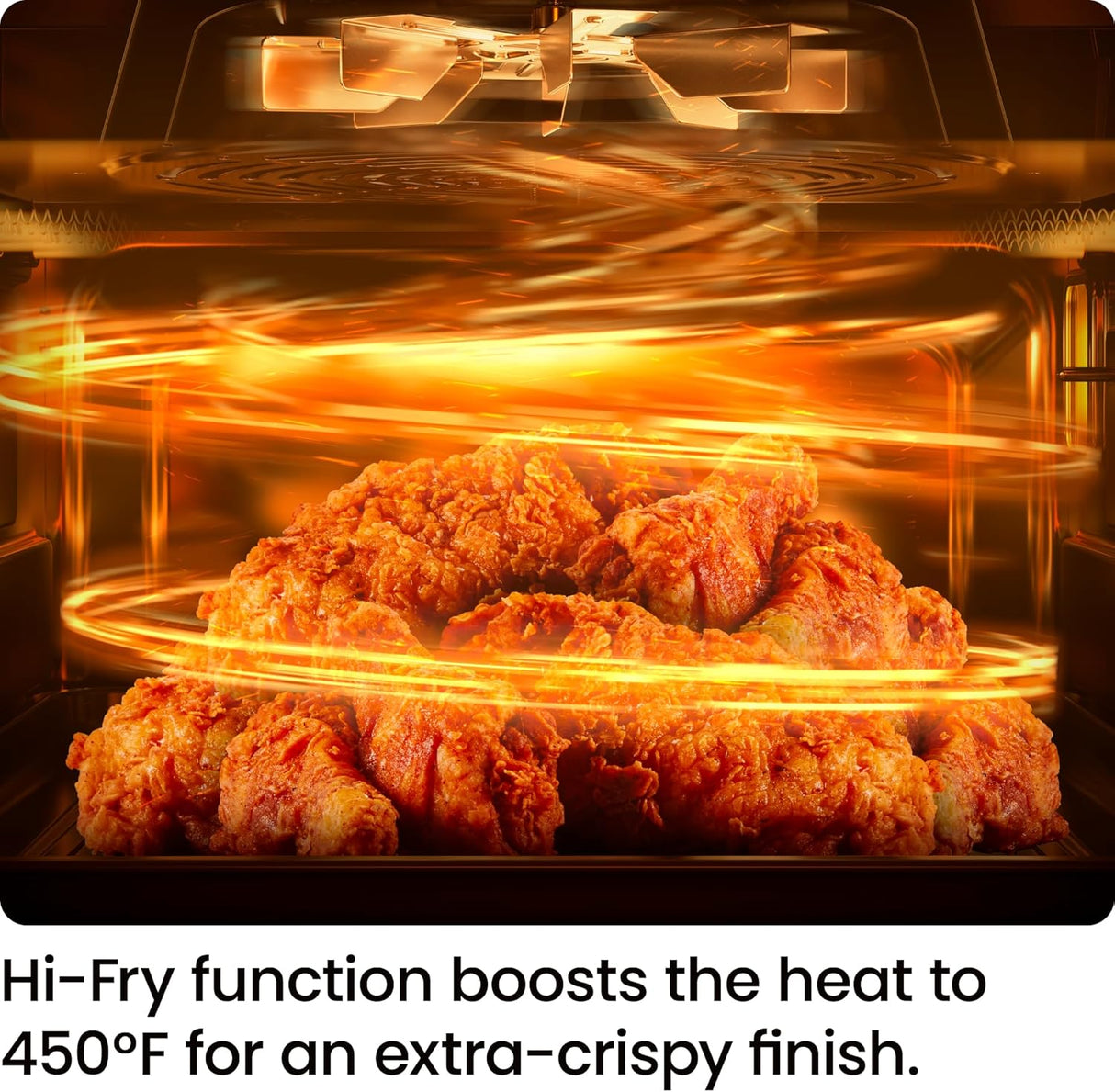 Freidora de aire Chefman 4 QT, tecnología Hi-Fry, pantalla táctil