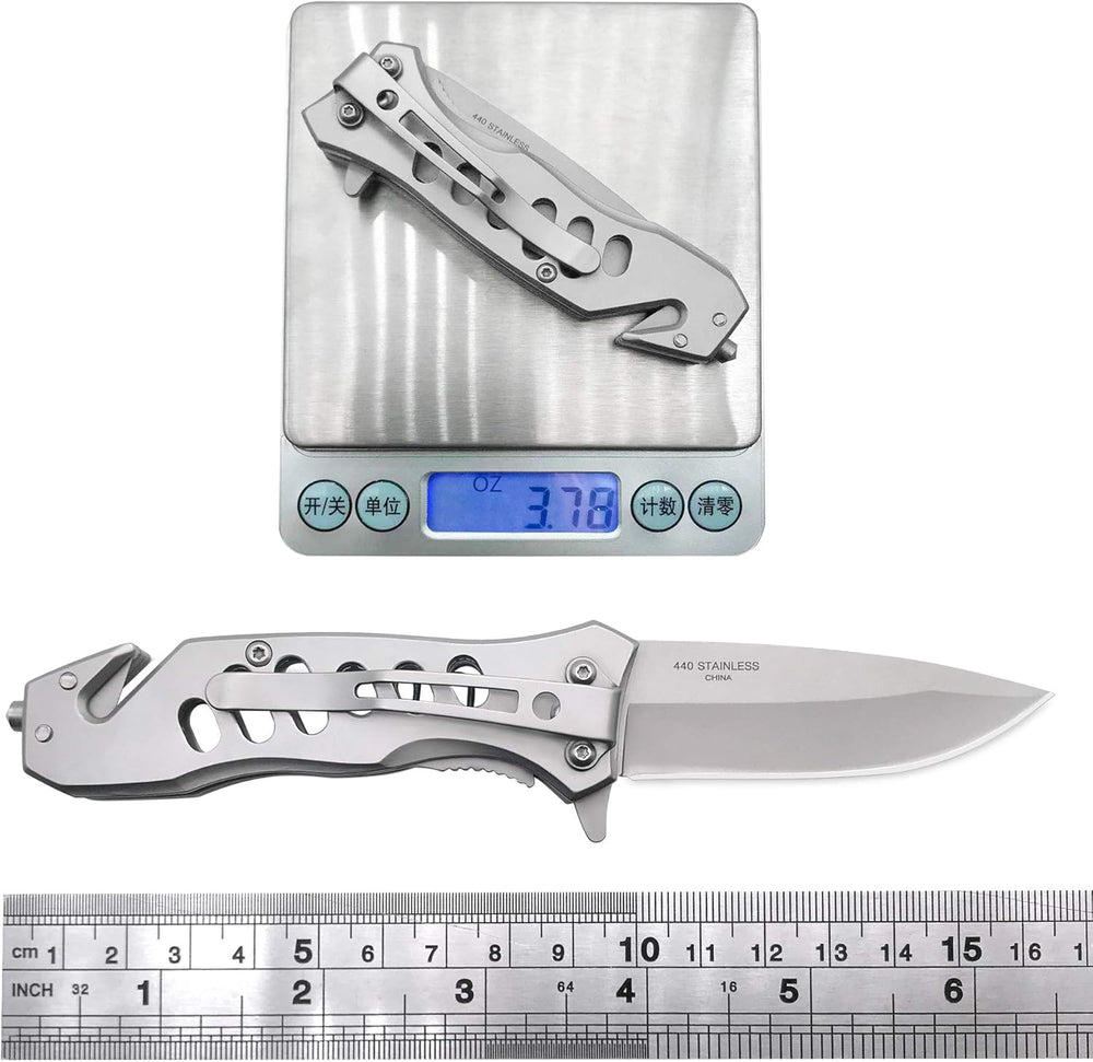 Cuchillo de bolsillo plegable asistida por resorte