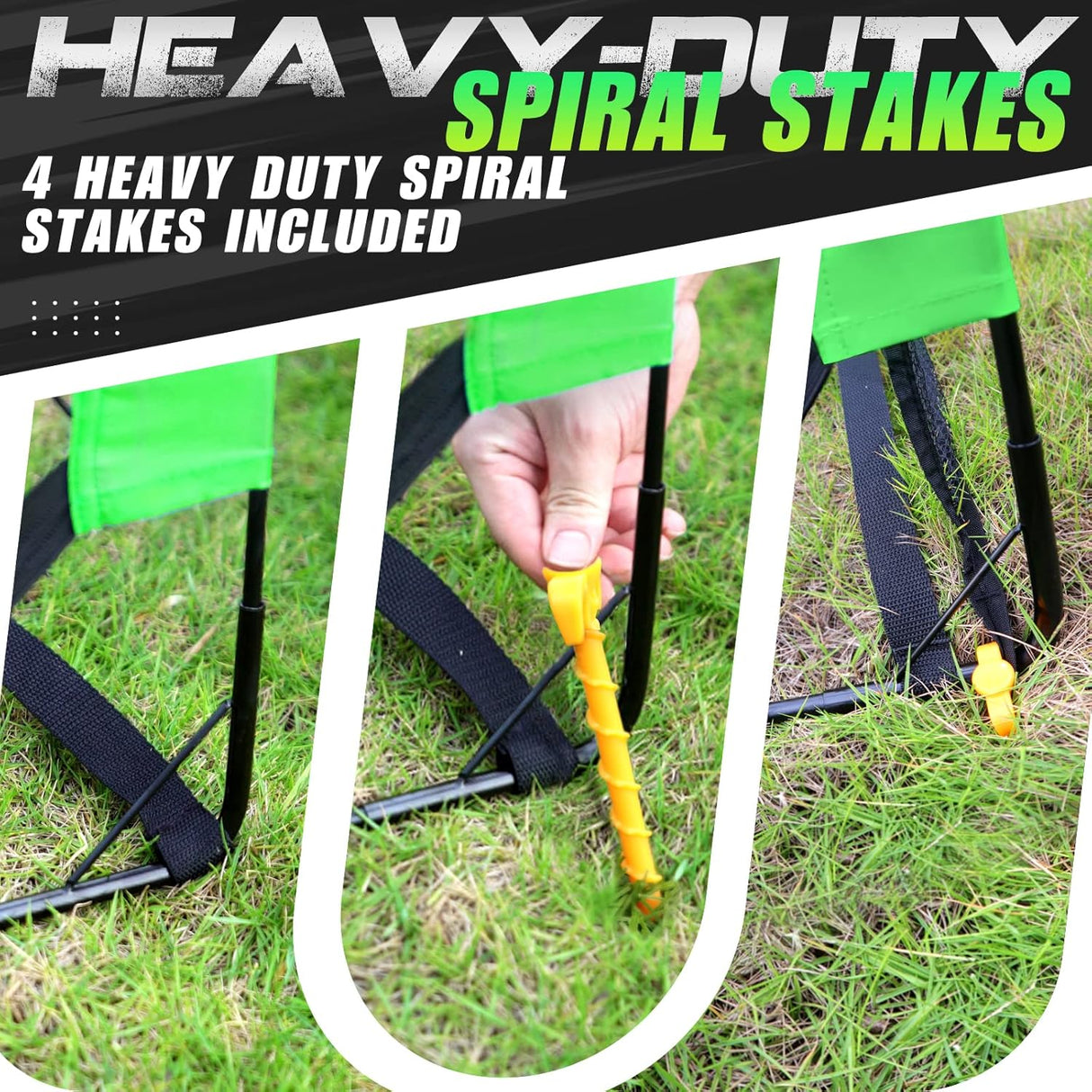 Kunup Porterías de fútbol para niños para patio trasero