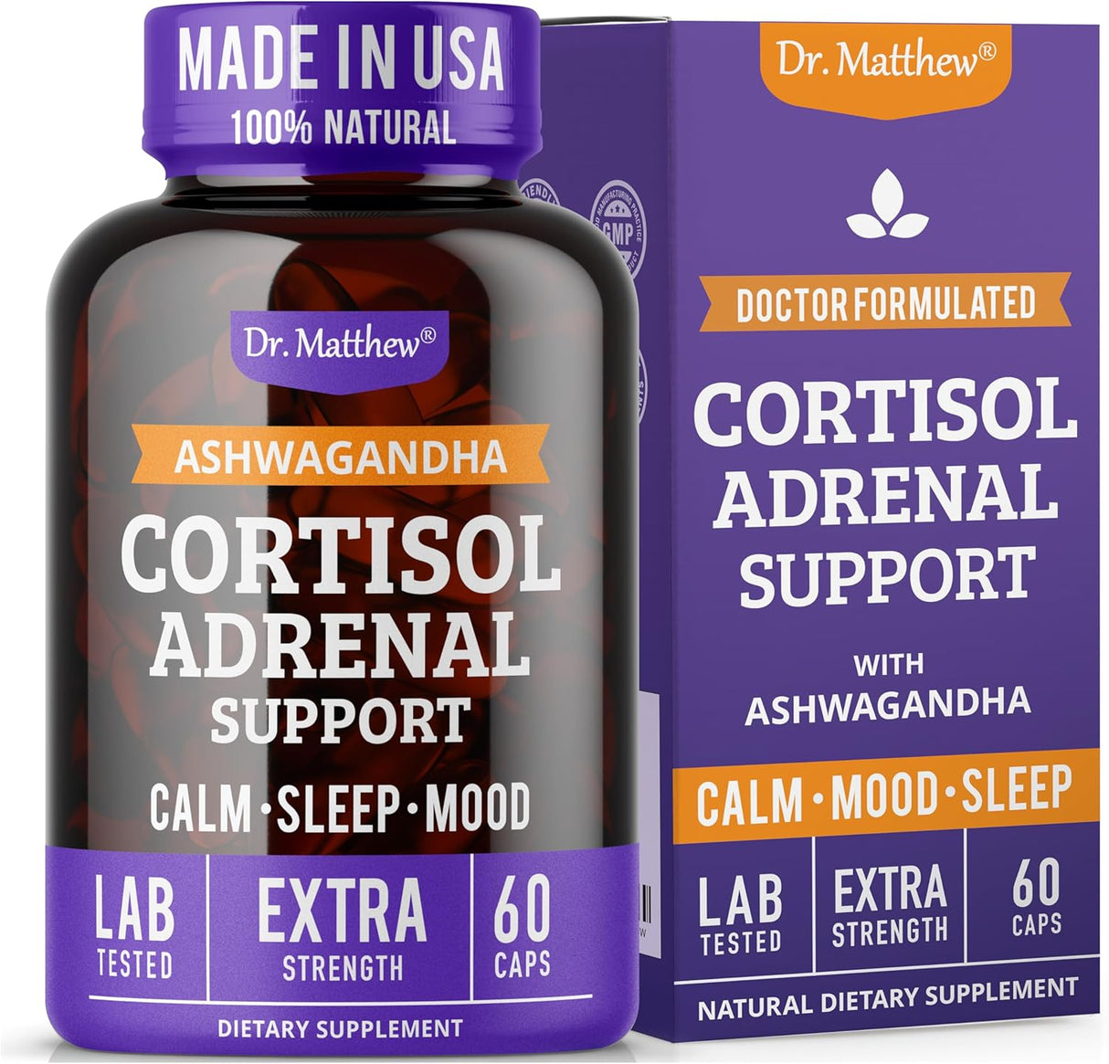 Suplemento de Apoyo Adrenal Dr. Matthew - Reducir Cortisol