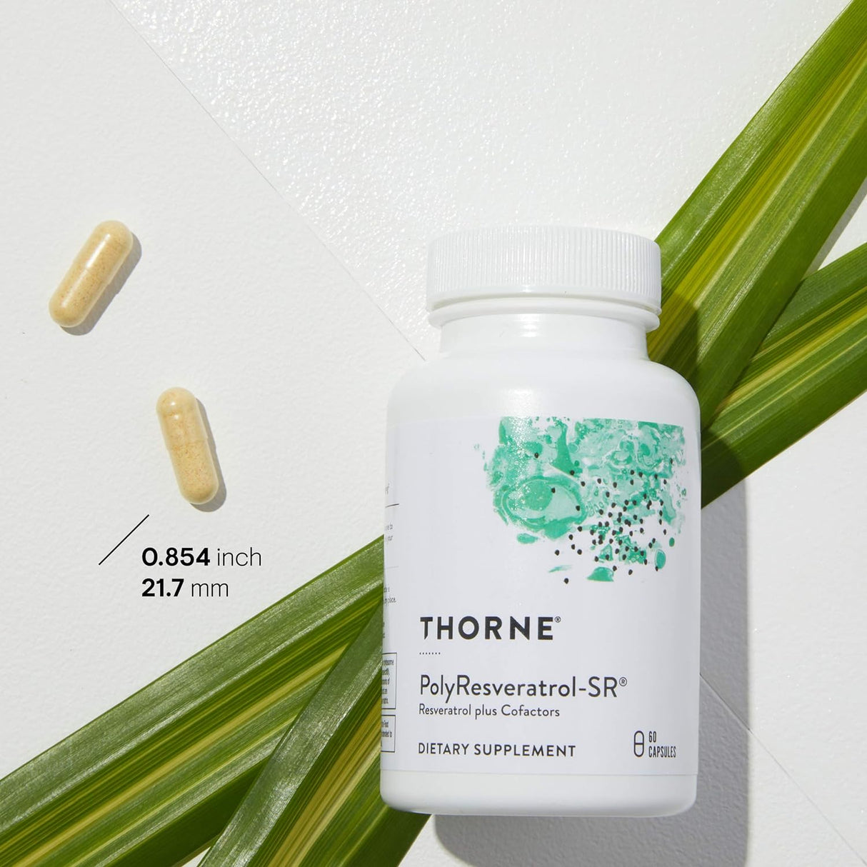 Suplemento THORNE PolyResveratrol-SR Trans-Resveratrol 60 un