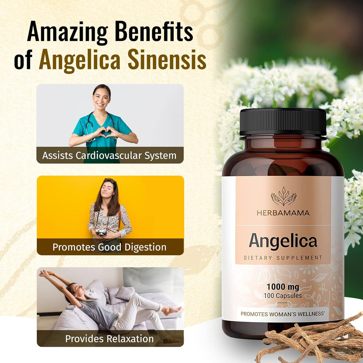 Suplemento herbario para la salud de estomago