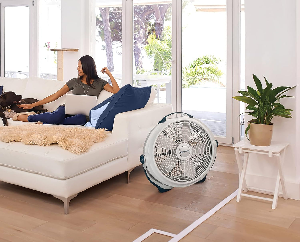 Ventilador de Piso Lasko, 3 Velocidades, Cabezal Pivotante, 20