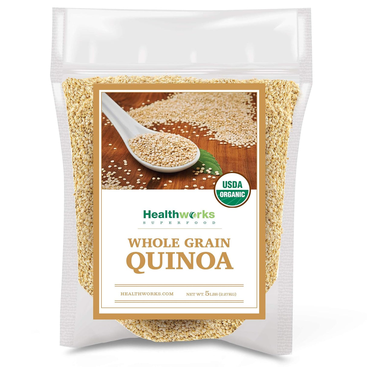 Quinoa Blanca Orgánica Entera | Proteína, Fibra, Hierro | Perú