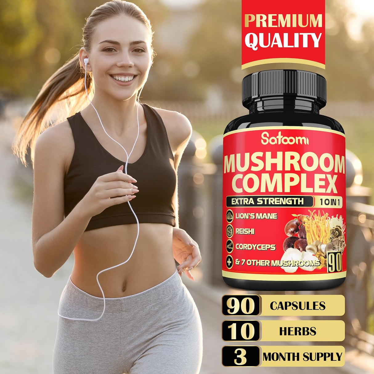 Suplemento Complejo de 10 Hongos - 3 Meses